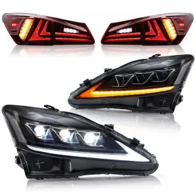 VLAND Headlights and Taillights For Lexus IS250/IS350 2006-2012 ISF 2008-2014