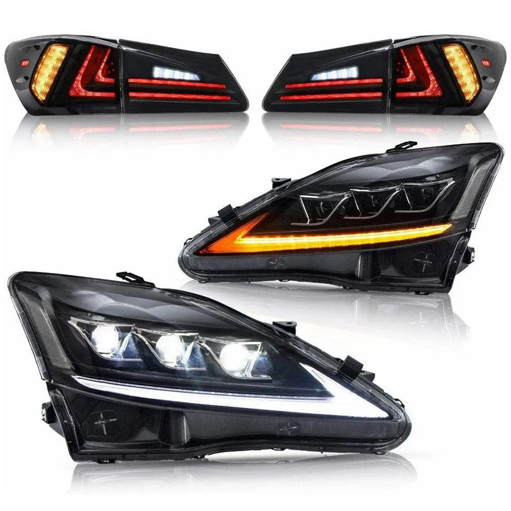 VLAND Headlights and Taillights For Lexus IS250/IS350 2006-2012 ISF 2008-2014