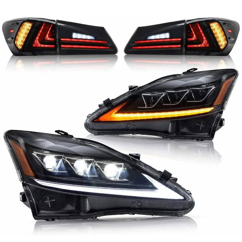 VLAND Headlights and Taillights For Lexus IS250/IS350 2006-2012 ISF 2008-2014