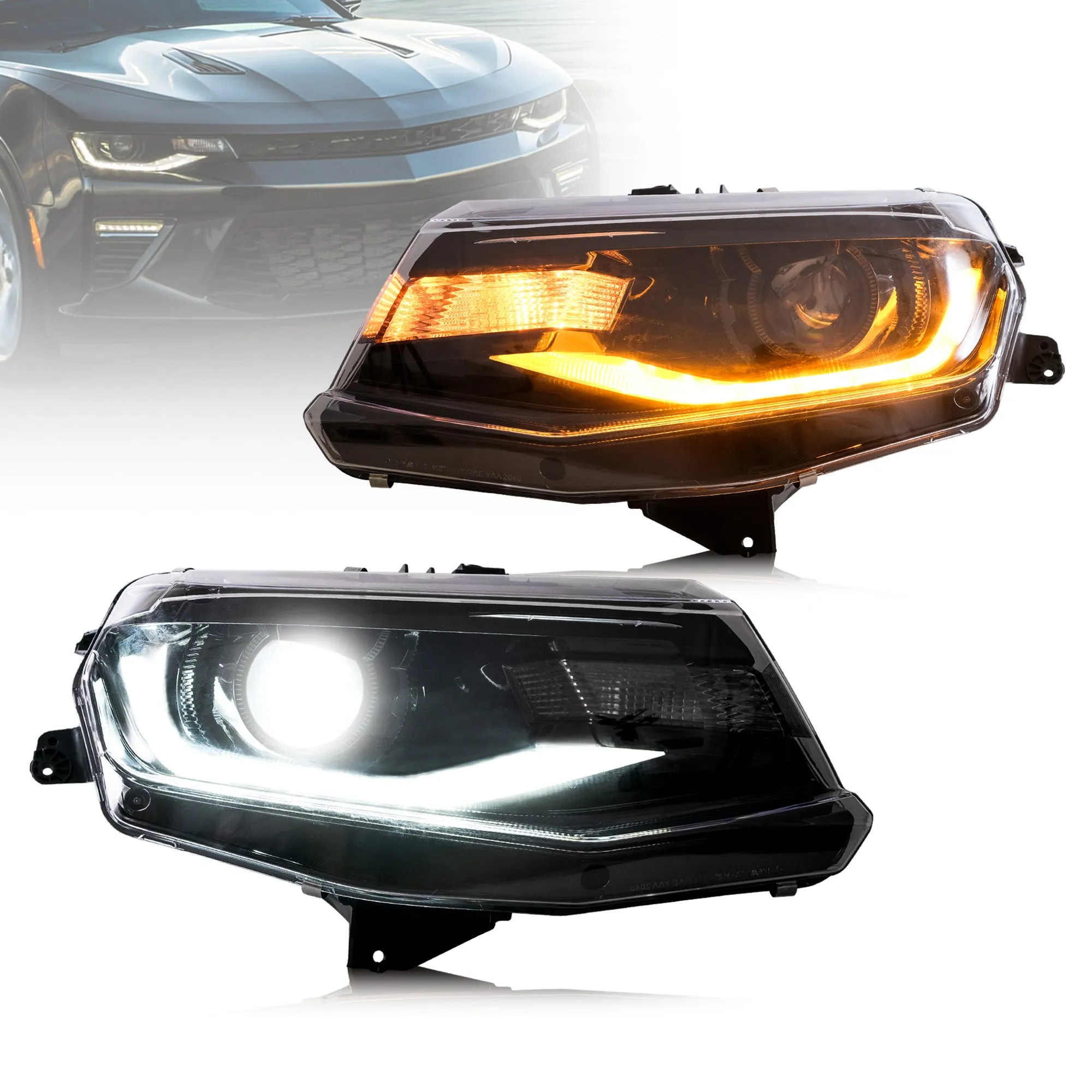 VLAND LED Headlights For Chevrolet / Chevy Camaro 6th Gen 2016-2018 [DOT.]