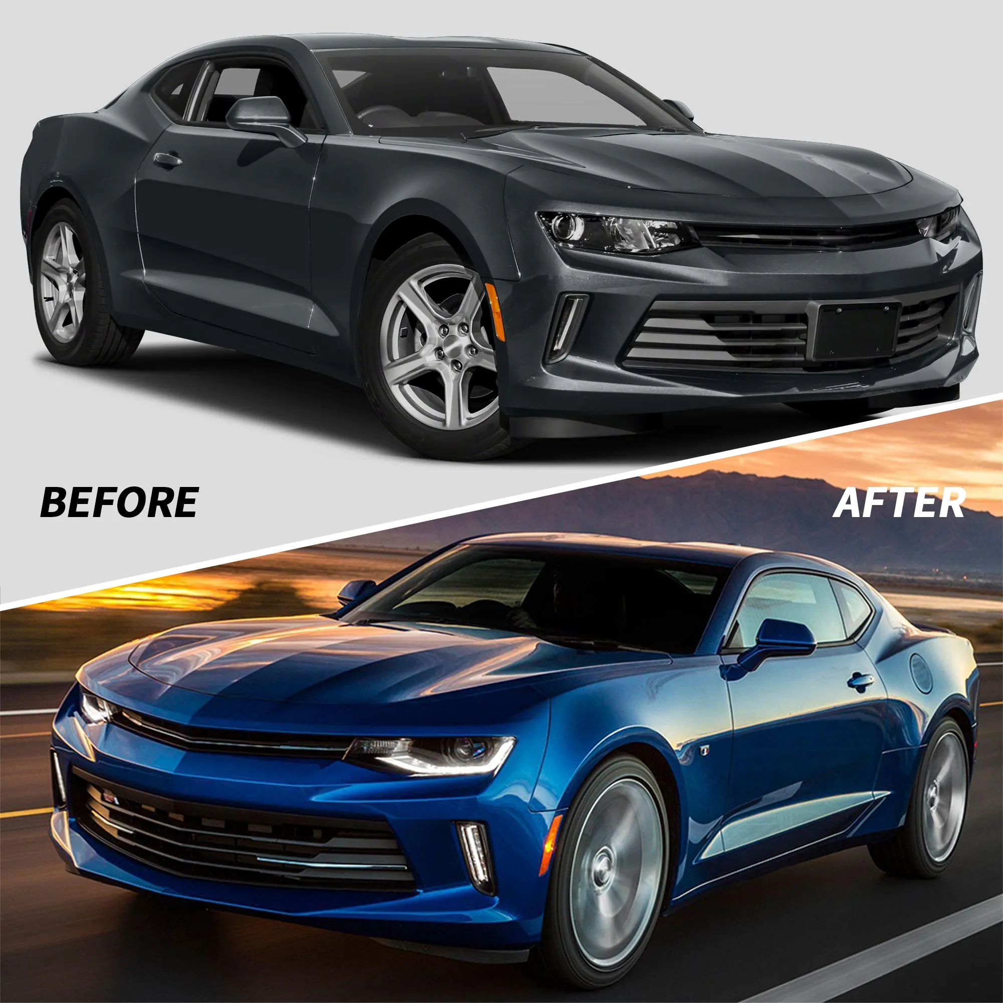 VLAND LED Headlights For Chevrolet / Chevy Camaro 6th Gen 2016-2018 [DOT.]
