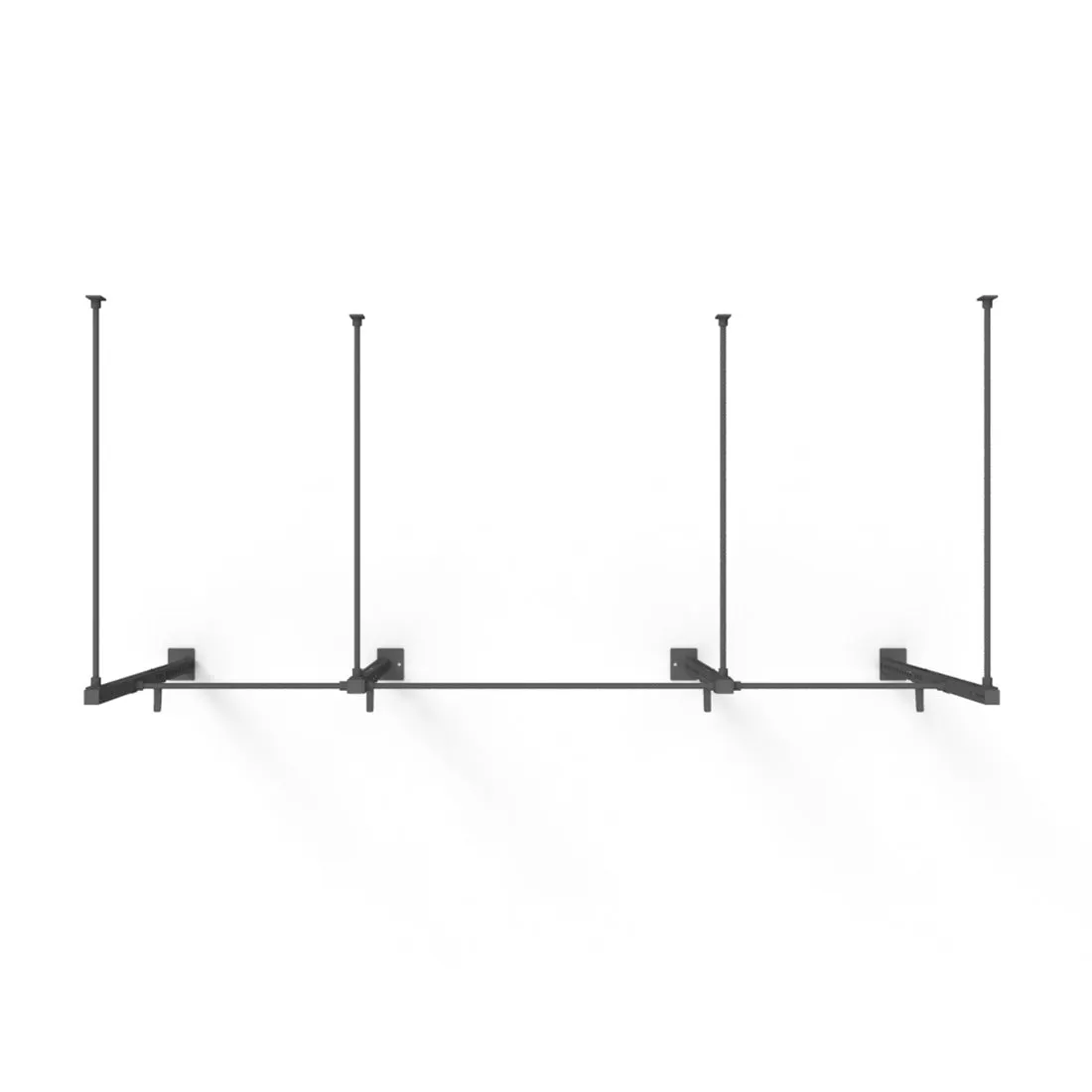 Wall Mounted Rig - 2 Squat Cell with Bridge - X-Frame