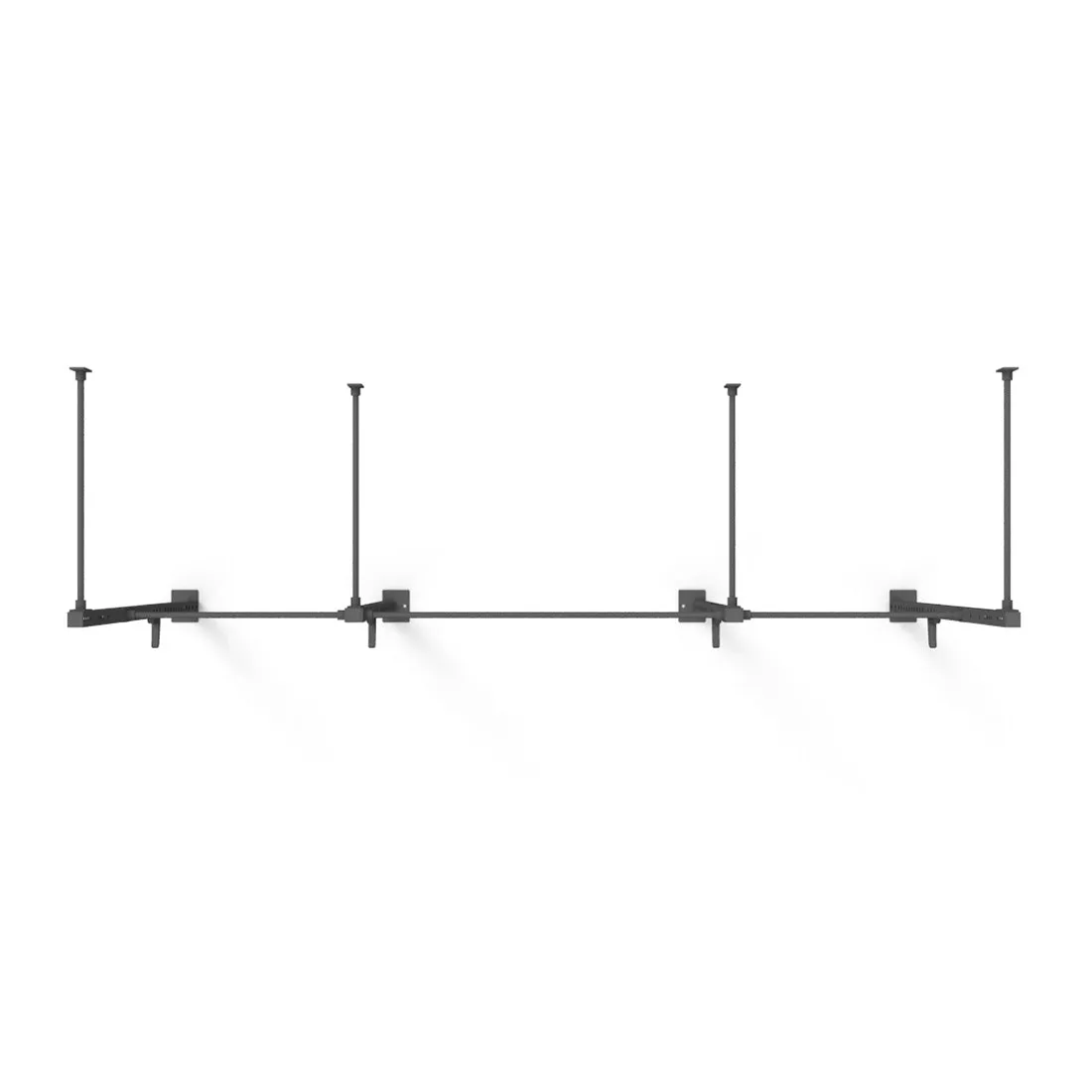 Wall Mounted Rig - 2 Squat Cell with Bridge - X-Frame