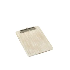 White Wash Wooden Menu Clipboard A5 18.5x24.5x0.6cm