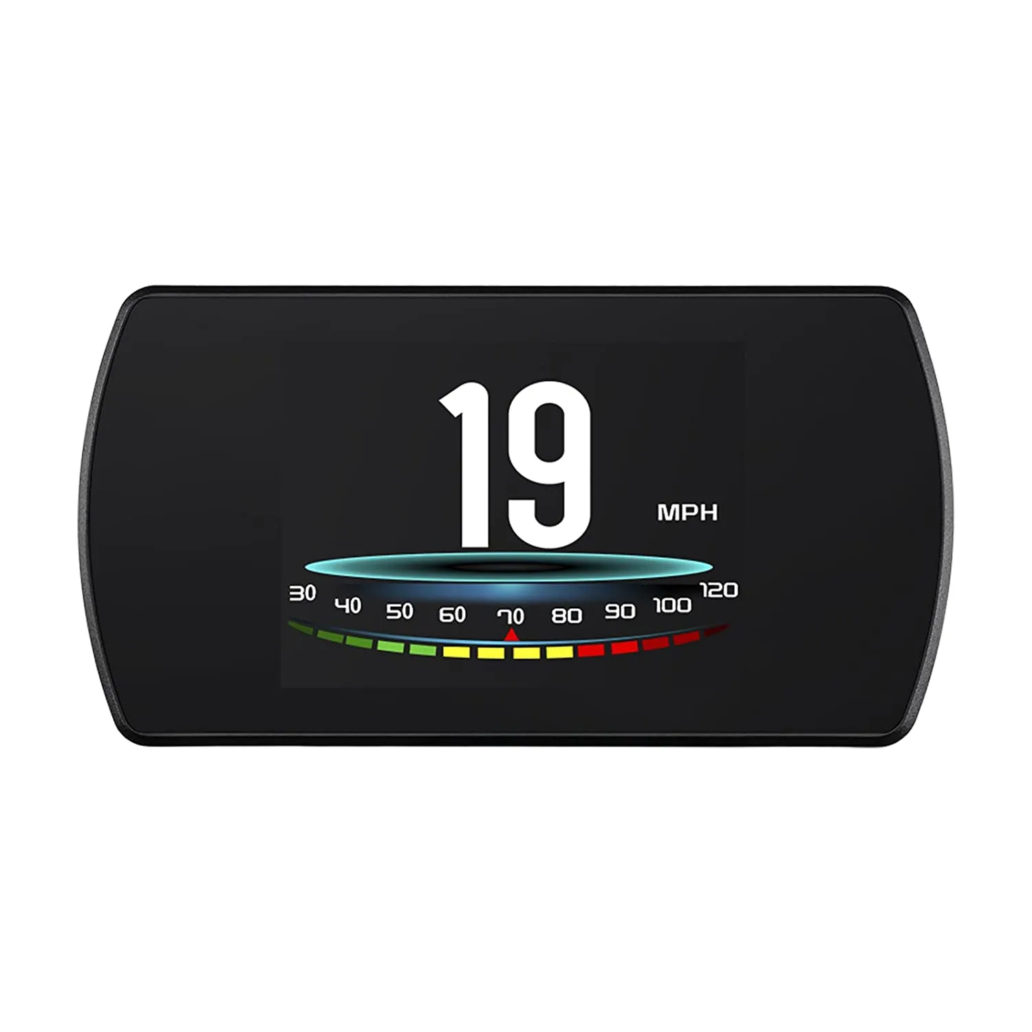 wiiyii T800 Universal Digital Car HUD Head Up Display GPS Speedometer Car Smart Trip Computer, Display Speed, Voltage, Clock, with MPH Speed Alarm Low Voltage Alarm