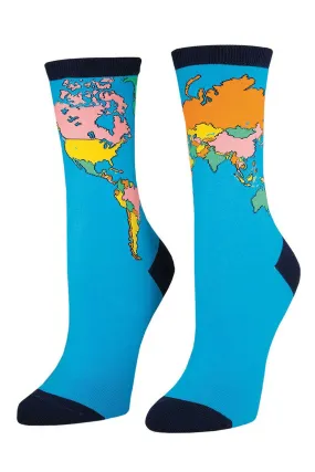 World Map Socks (Women's)