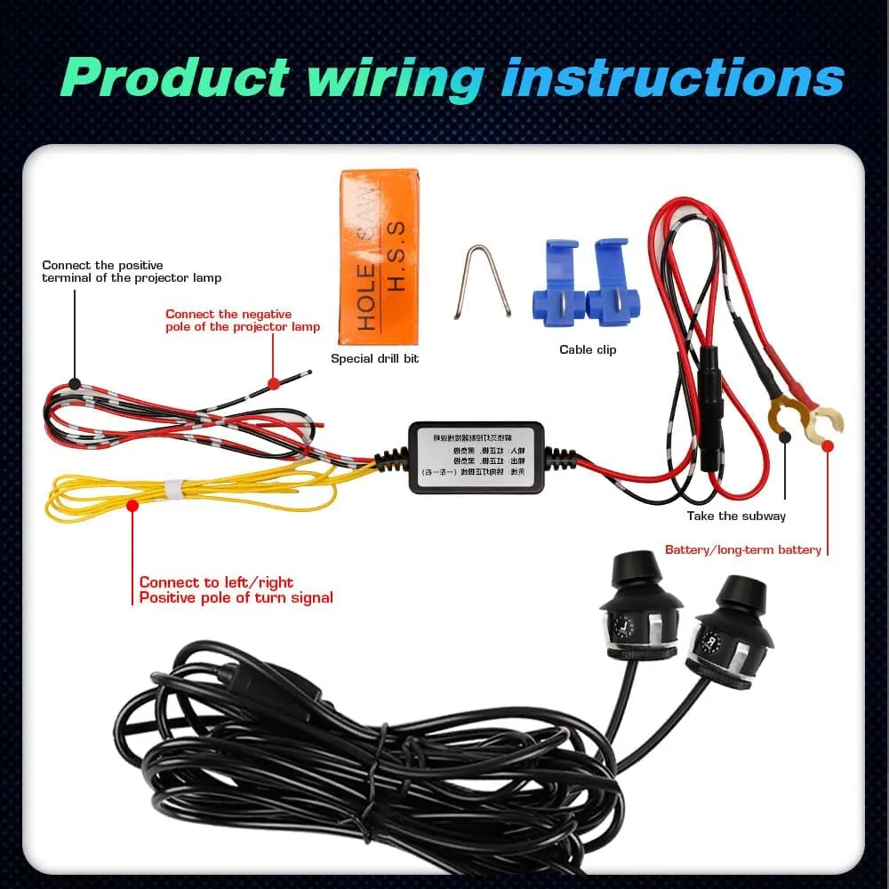 YSY Car Side Rearview Mirror Welcome Lights - Laser light Decoration Ambient Lamps White Angel Wings Light
