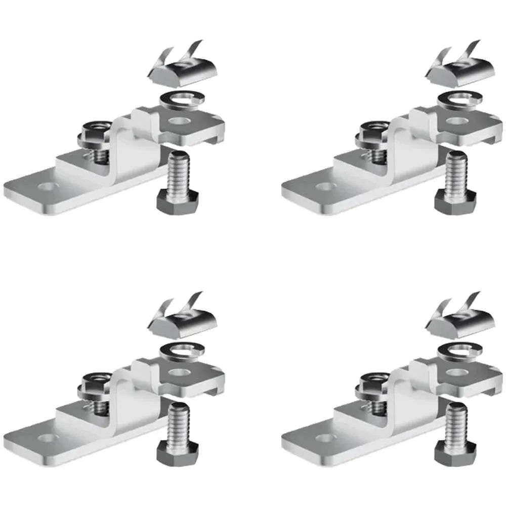 Zamp Solar Silver Universal Reversible Mounting Feet