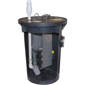 Zoeller 915-0005 1/2 HP Shark Sewage Grinder System (18"x30") with High Water Alarm